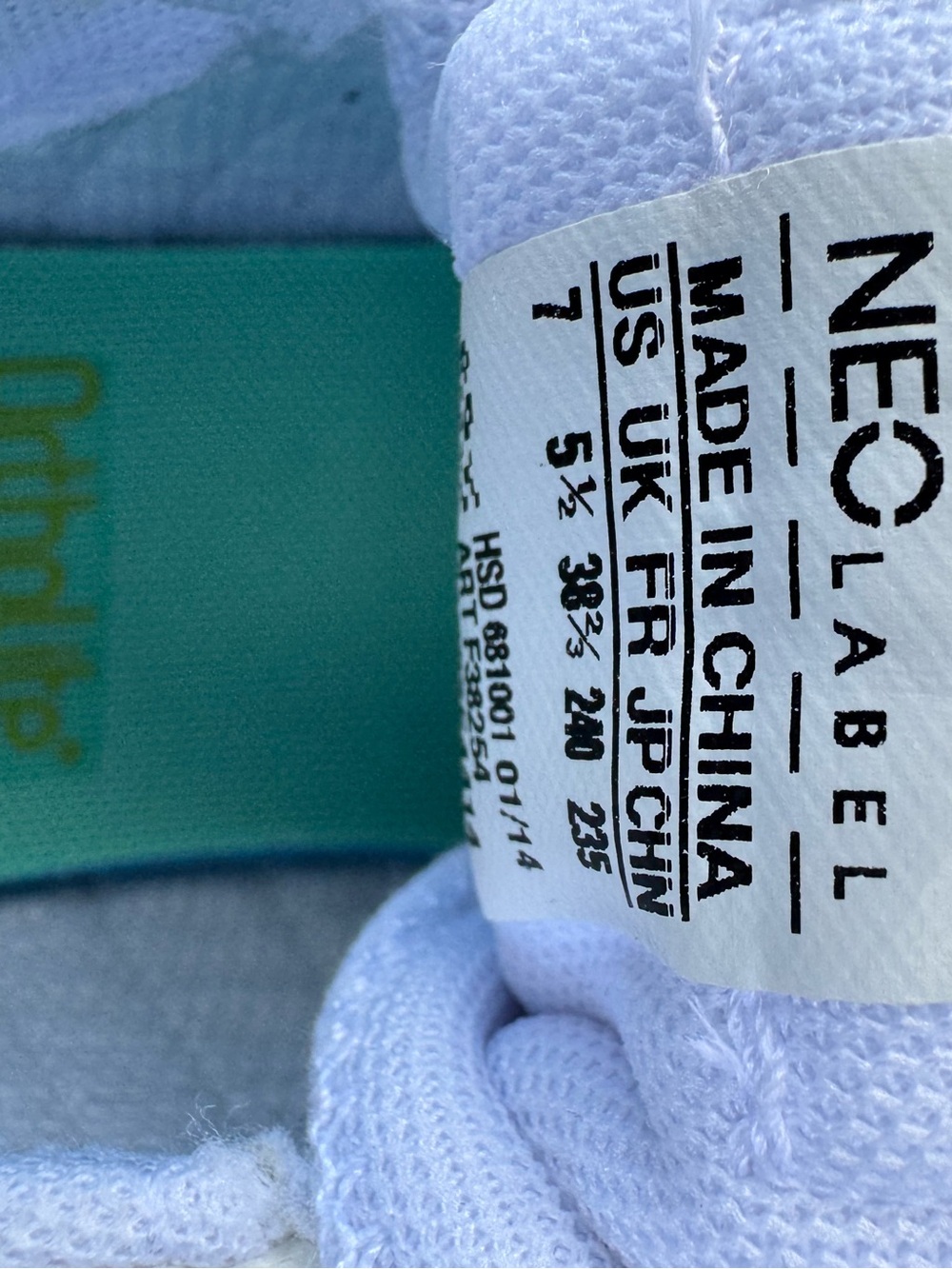 Adidas Women’s Neo Ortholite white sneakers NWOT Size 7 - Picture 5 of 7